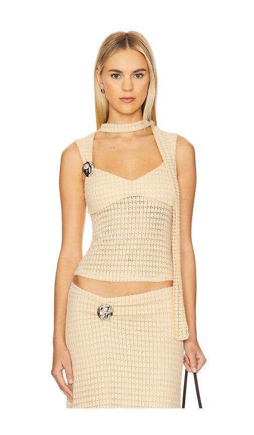 lioness x revolve in your dreams top in beige.