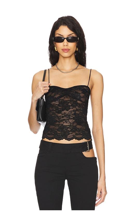 lioness yves cami in black.