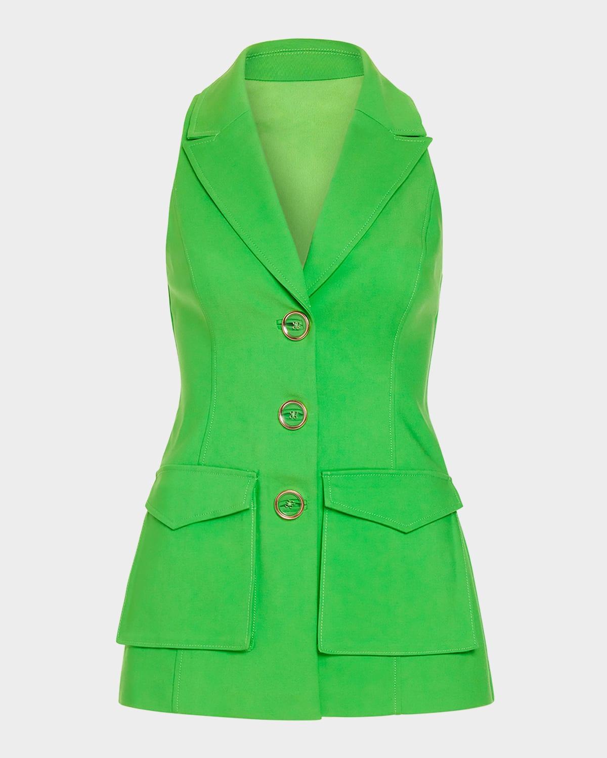 lisa button-front vest