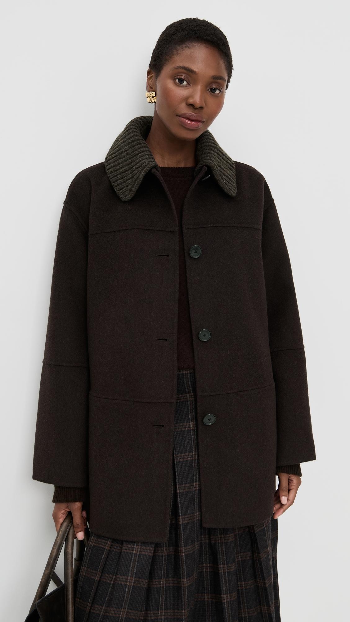 lisa coat in double face wool