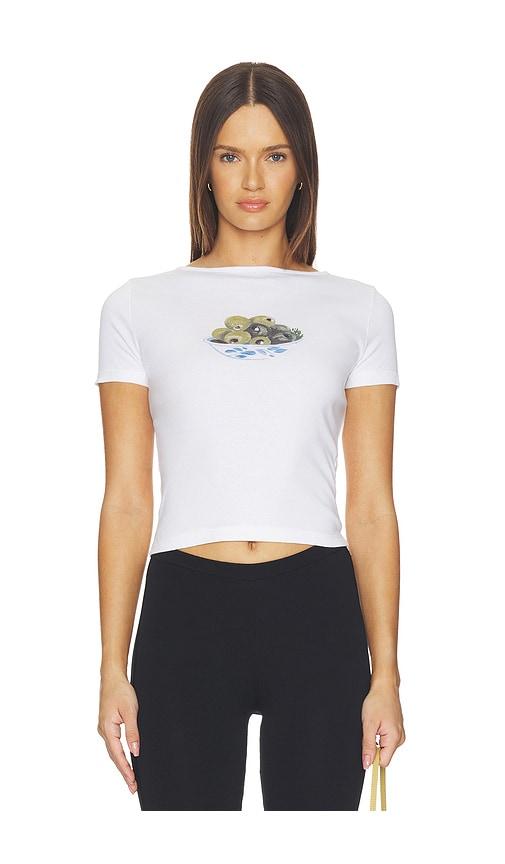 lisa says gah alex tee shirt in white.