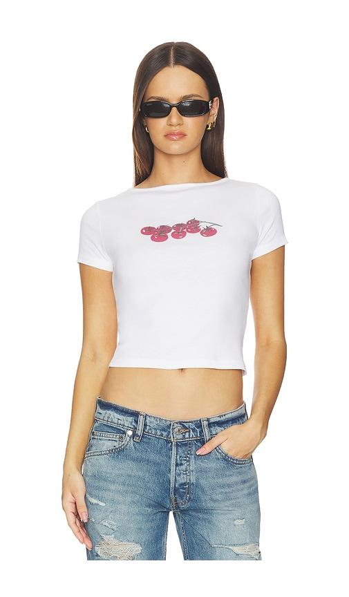 lisa says gah alex tee shirt in white.