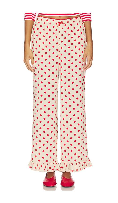 lisa says gah liora ruffle pant in ivory.