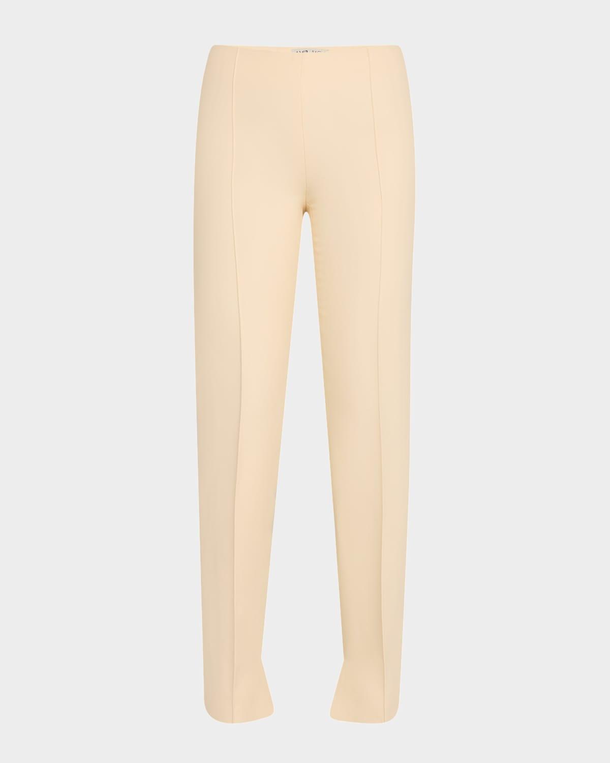 lisa slim-leg ankle split hem pants