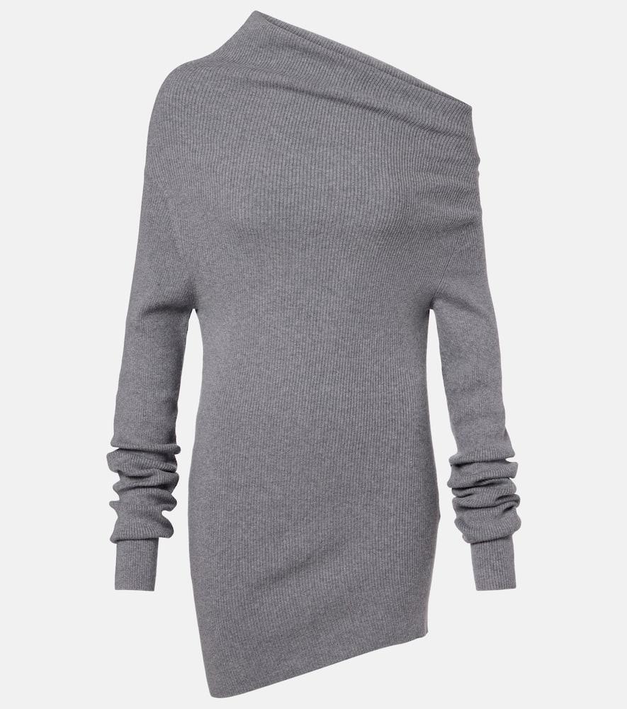 lisa yang aige cotton and cashmere minidress