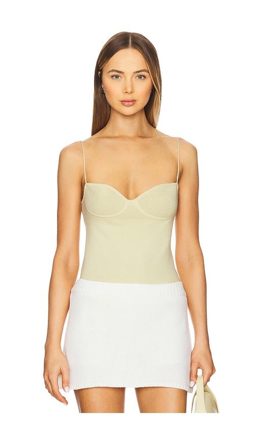 lisa yang alicia top in butter yellow in lemon.