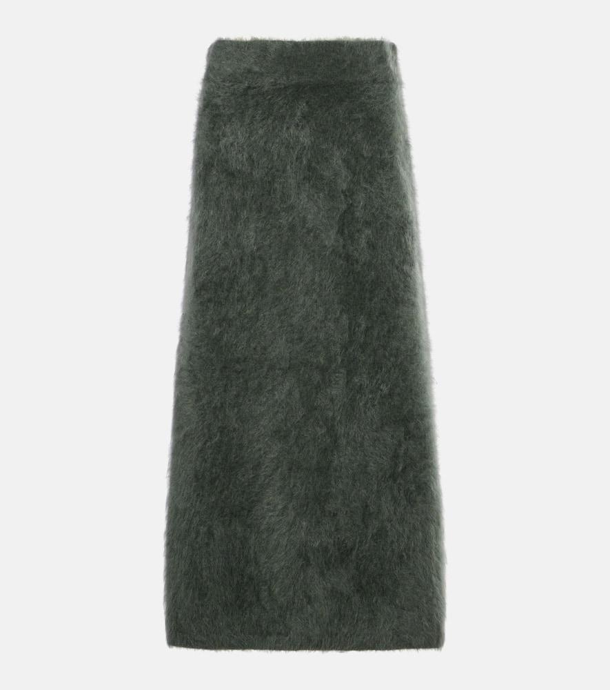 lisa yang asta knitted cashmere midi skirt