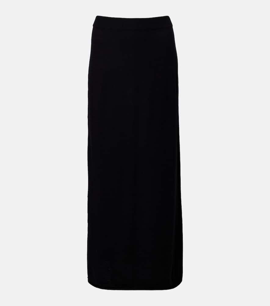 lisa yang charlotta cotton and cashmere maxi skirt