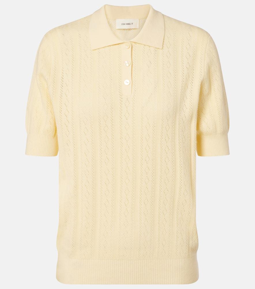 lisa yang cristine cotton and cashmere polo sweater