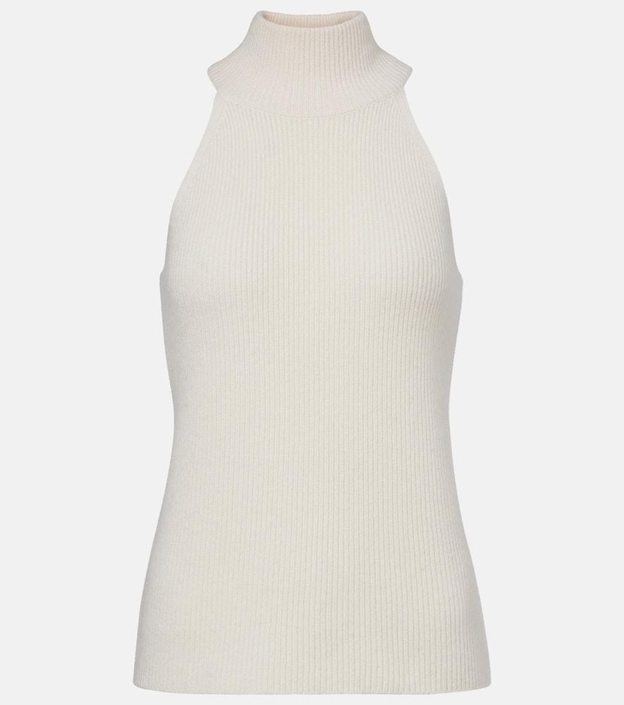 lisa yang freya knitted cashmere tank top