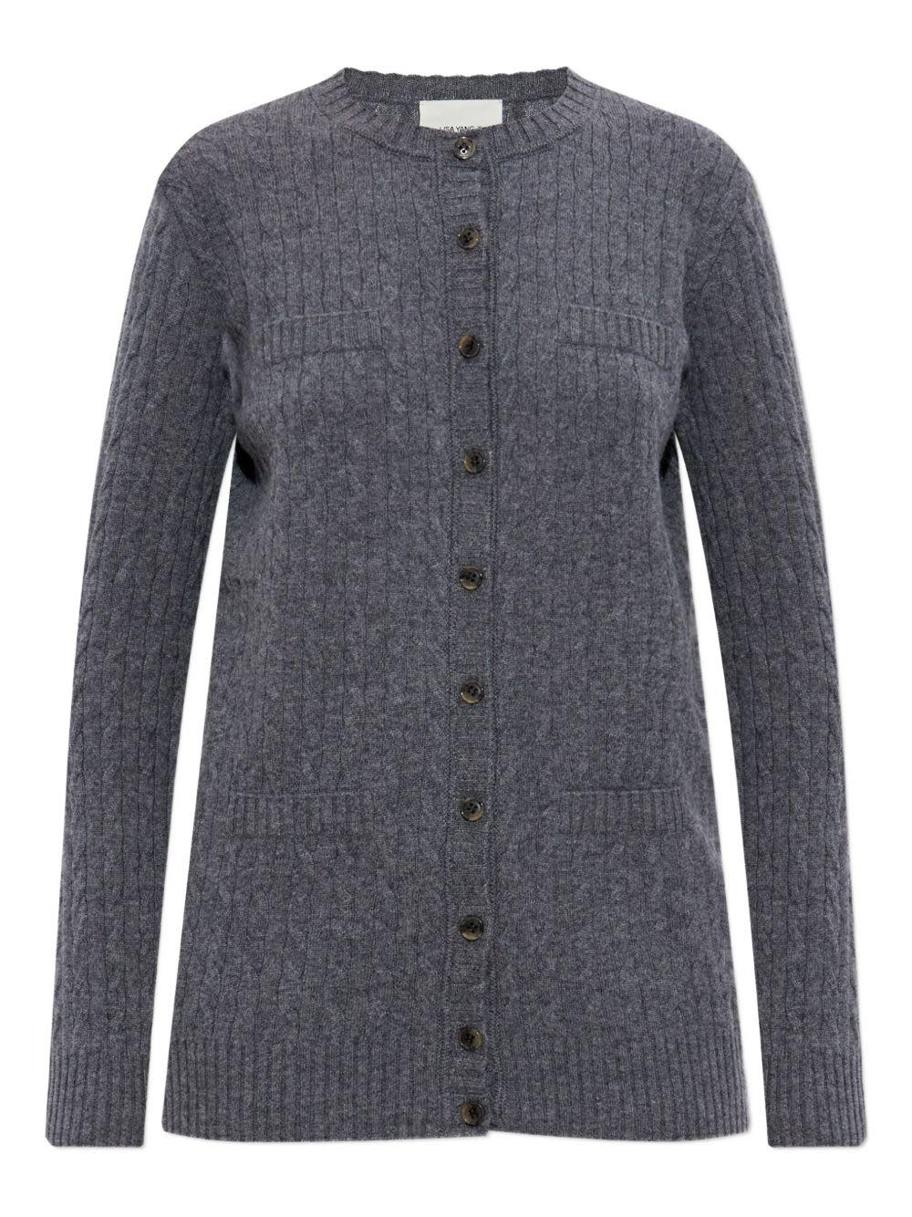 lisa yang gray cardigan