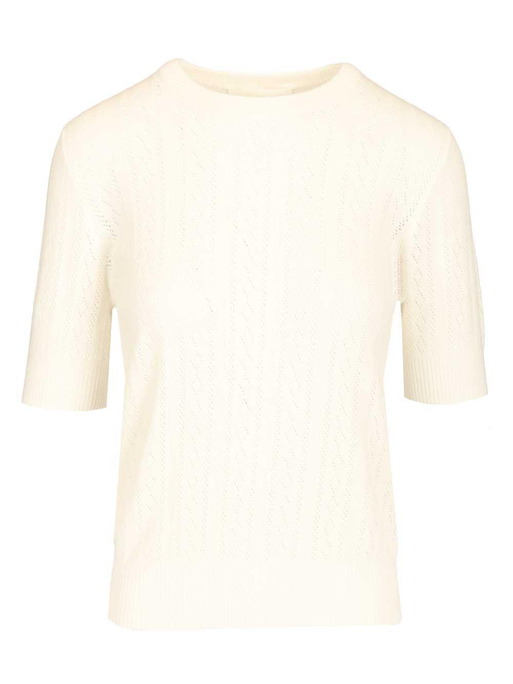 lisa yang nika sweater in cotton and cashmere white knitwear - women