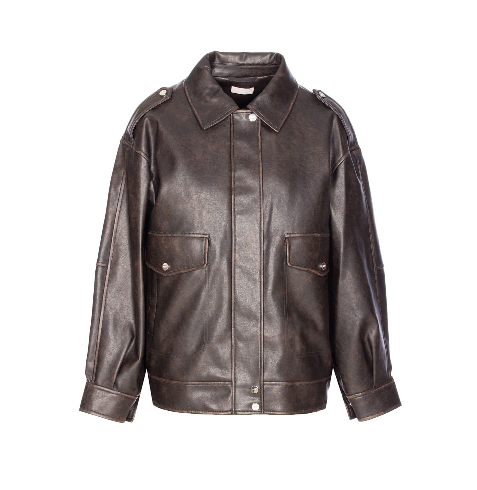 liu-jo coated fabric jacket