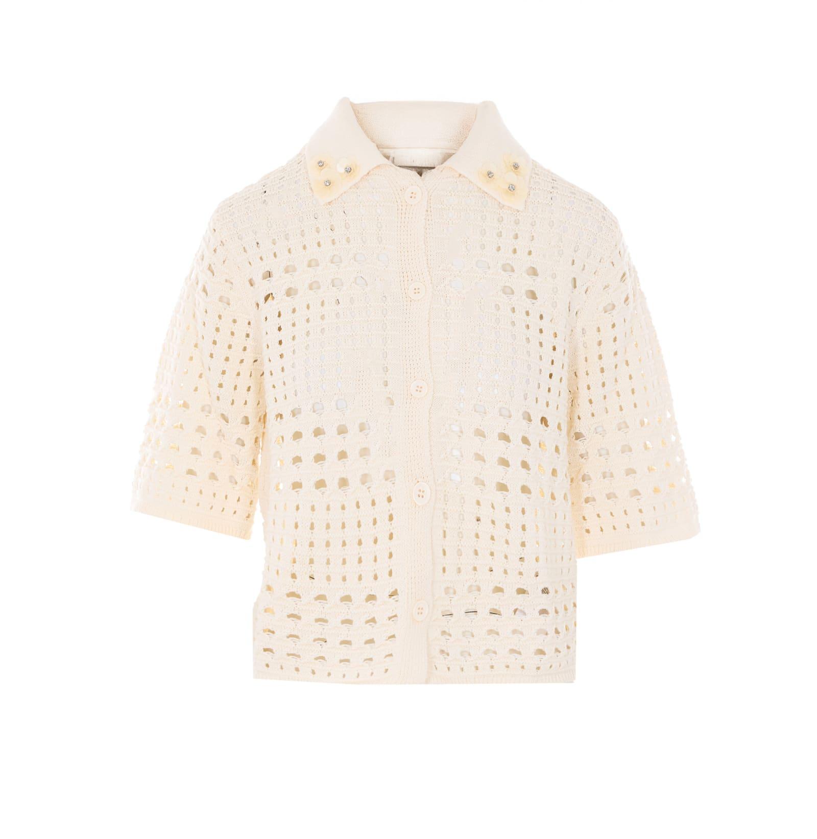 liu-jo crochet cardigan