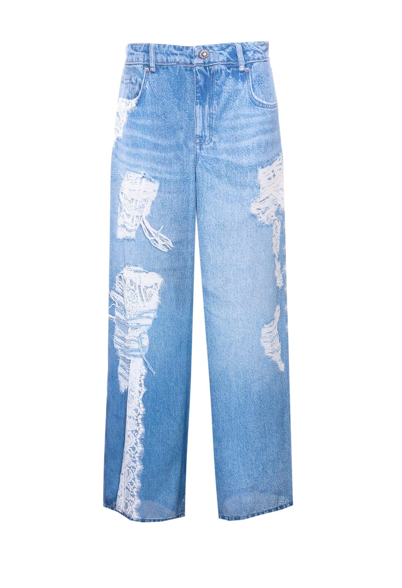 liu-jo denim effect pants