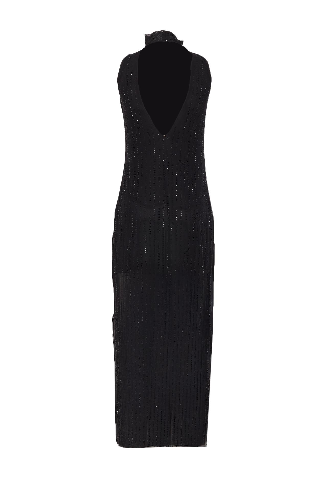 liu jo dresses black polyester - women