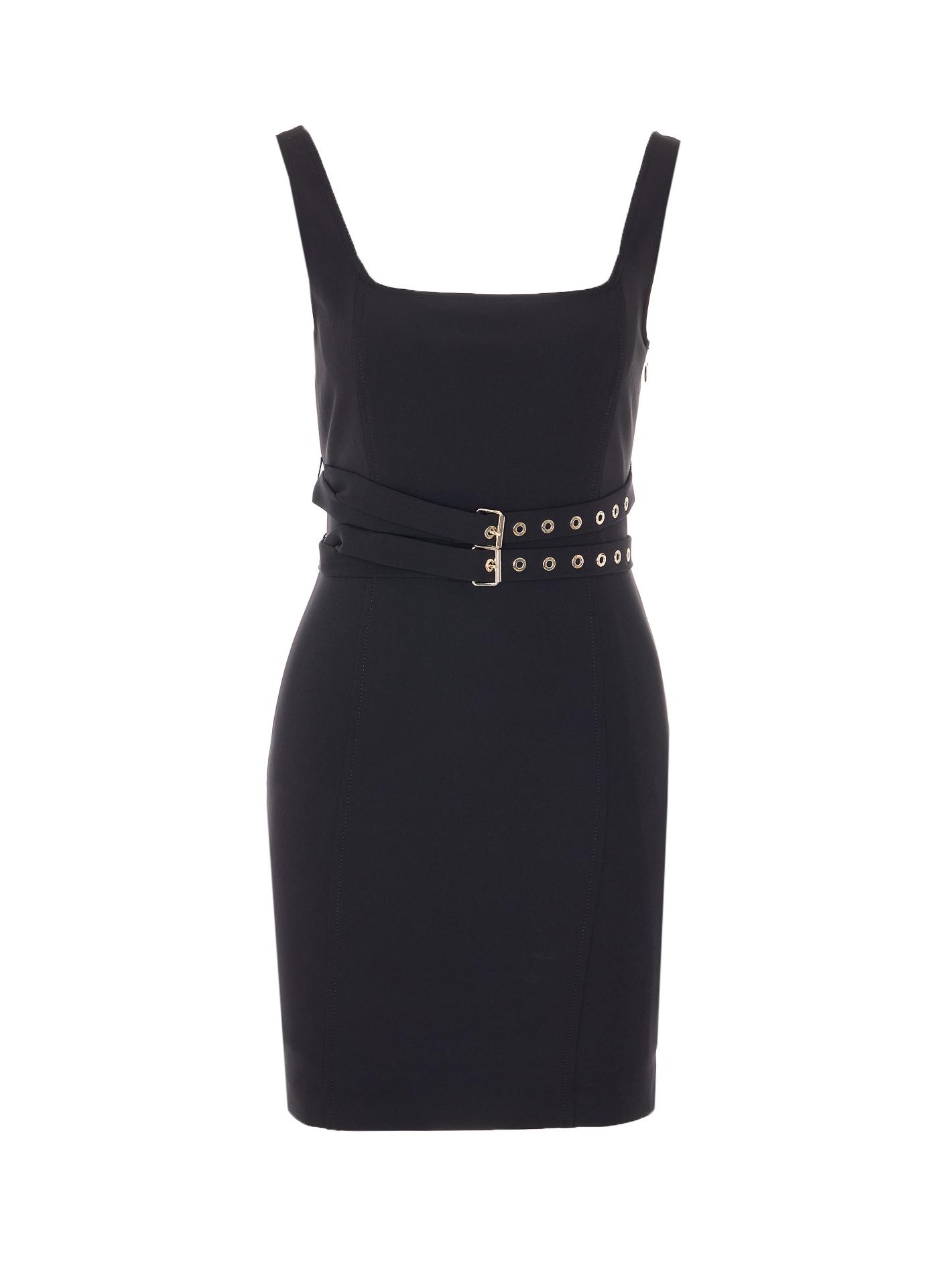 liu jo dresses black polyester - women