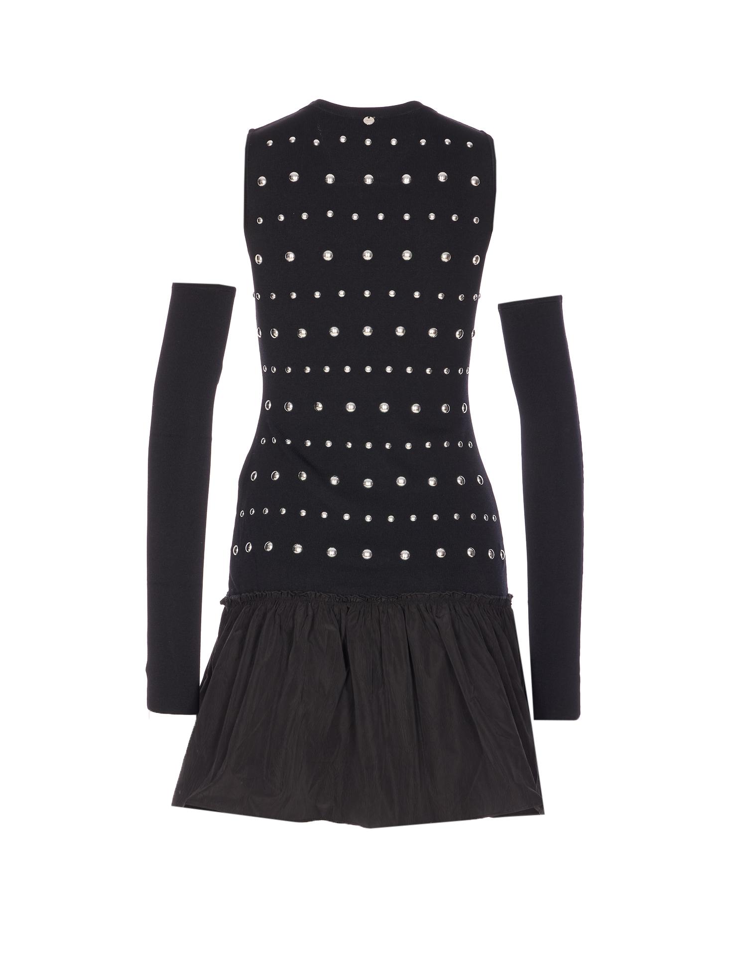 liu jo dresses black viscose - women