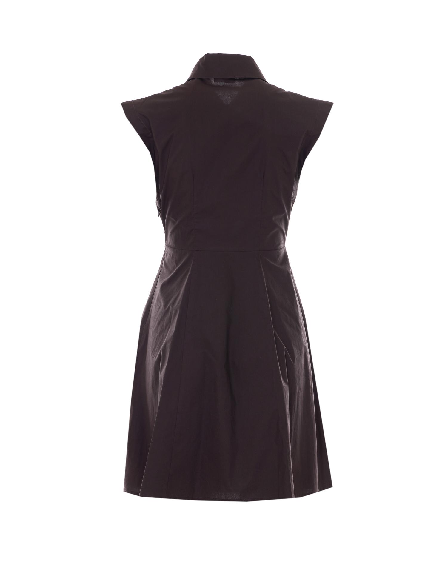 liu jo dresses brown cotton - women