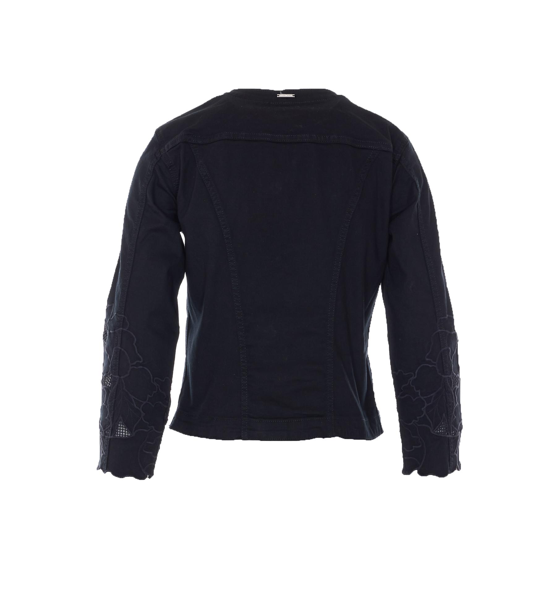 liu jo jackets black cotton - women