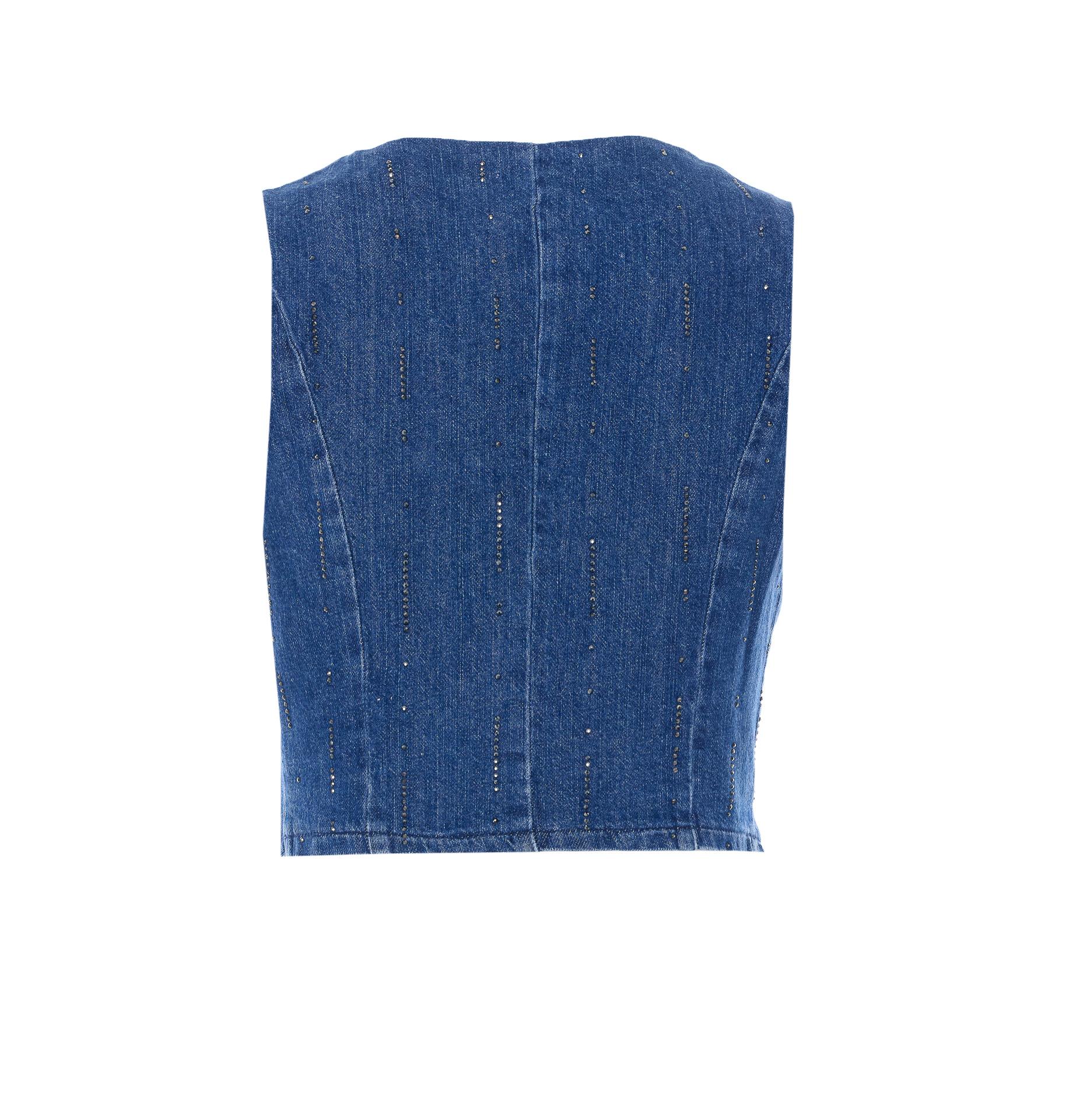 liu jo jackets blue cotton - women