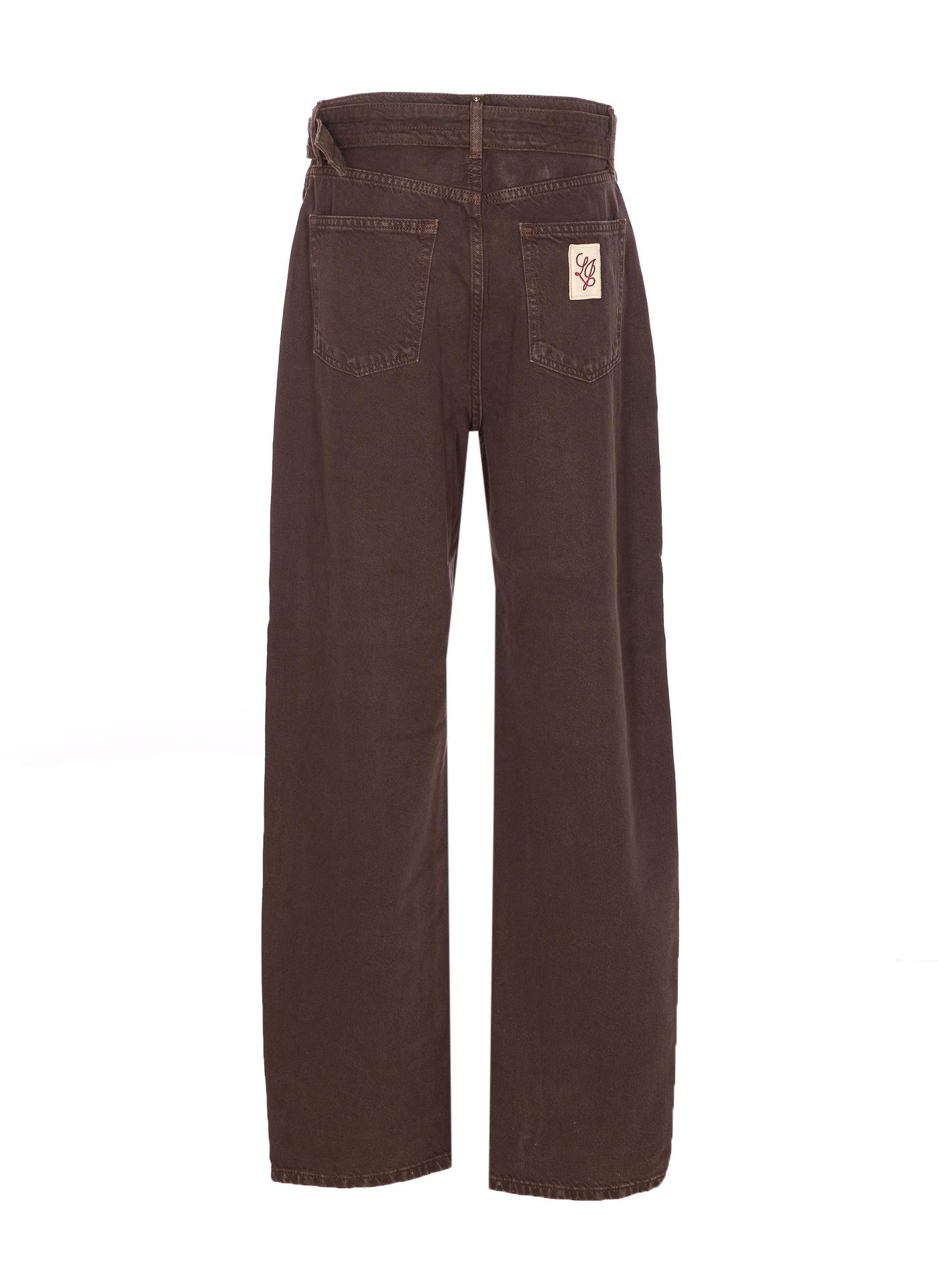 liu jo jeans brown viscose - women
