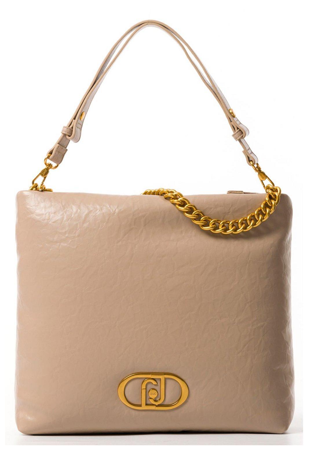 liu-jo lapuffy chain-linked shoulder bag