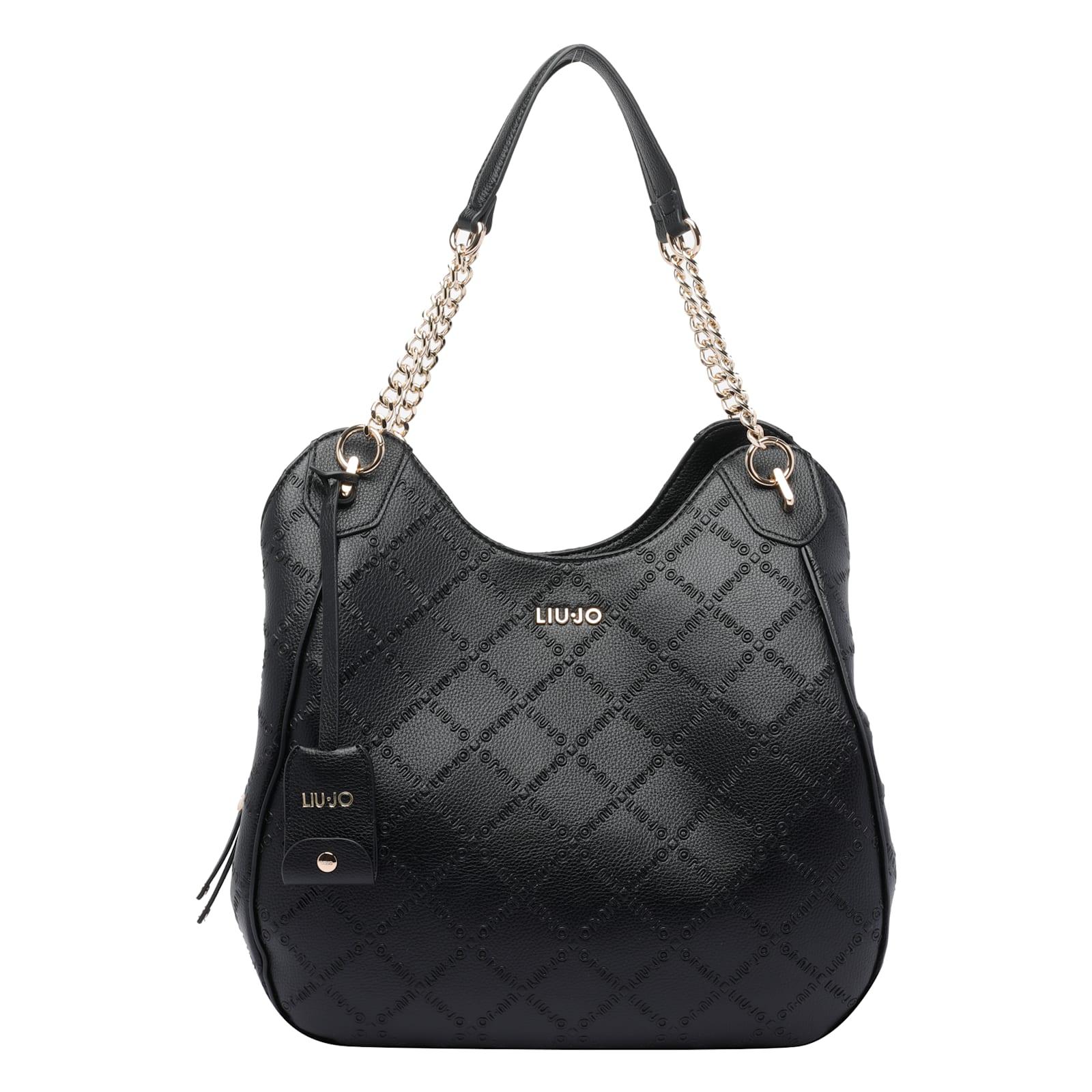 liu-jo large logo satchel bag