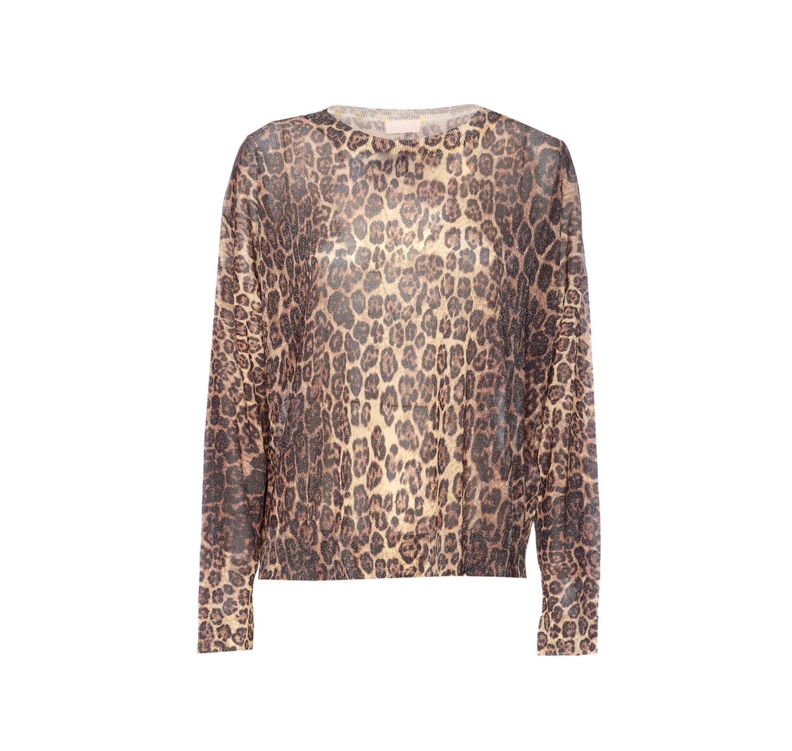 liu-jo leopard sweater