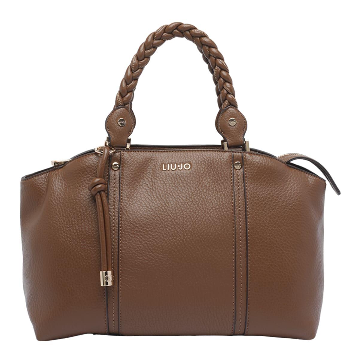 liu-jo logo satchel bag