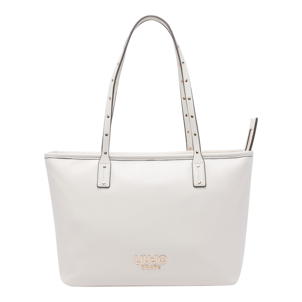 liu-jo logo tote bag