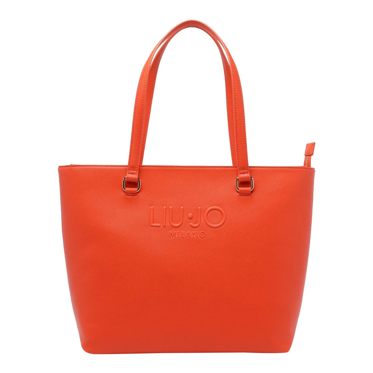 liu-jo logo tote bag