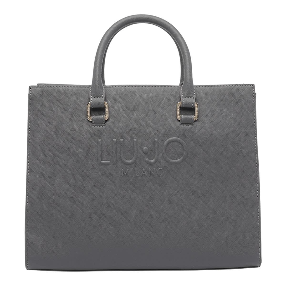 liu-jo logo tote bag