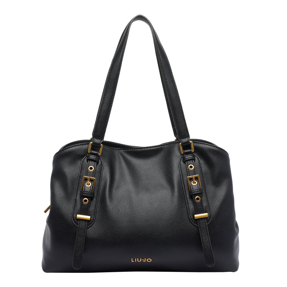 liu-jo medium logo satchel bag