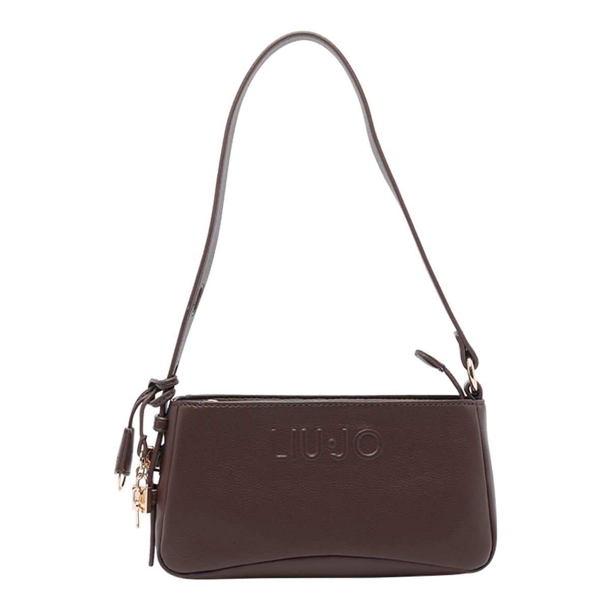 liu-jo medium logo shoulder bag