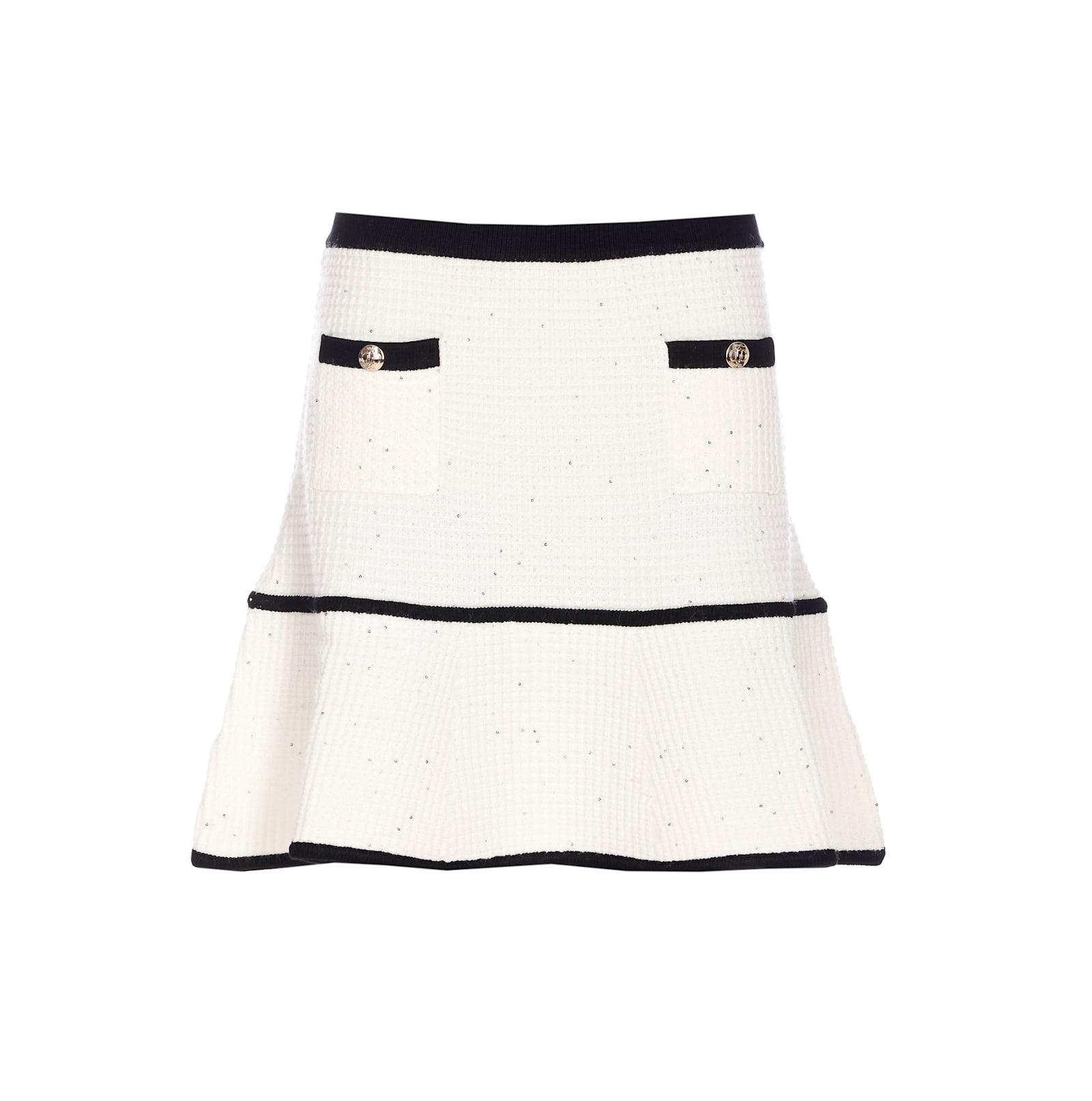 liu-jo mini boucle skirt