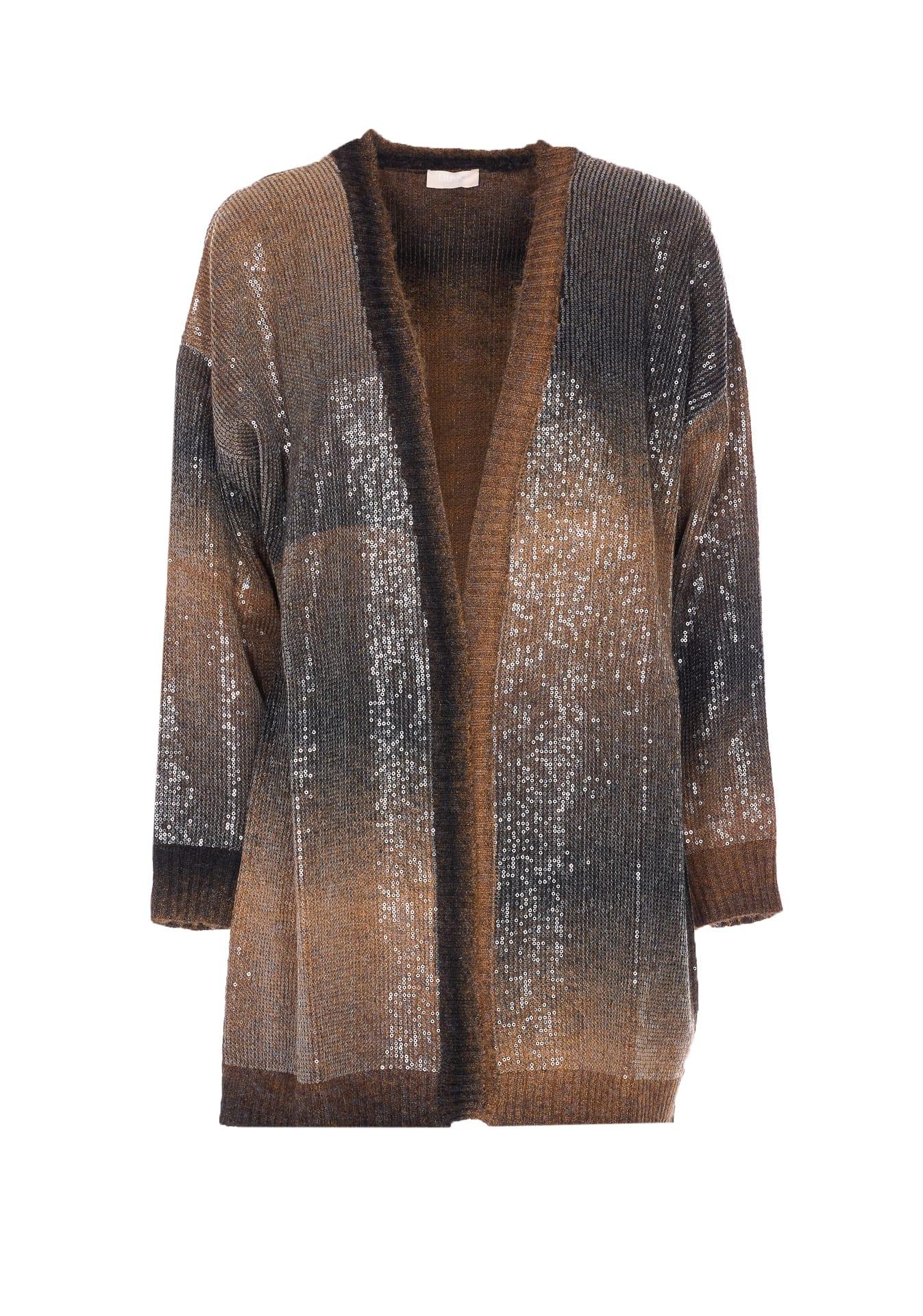 liu-jo sequins cardigan
