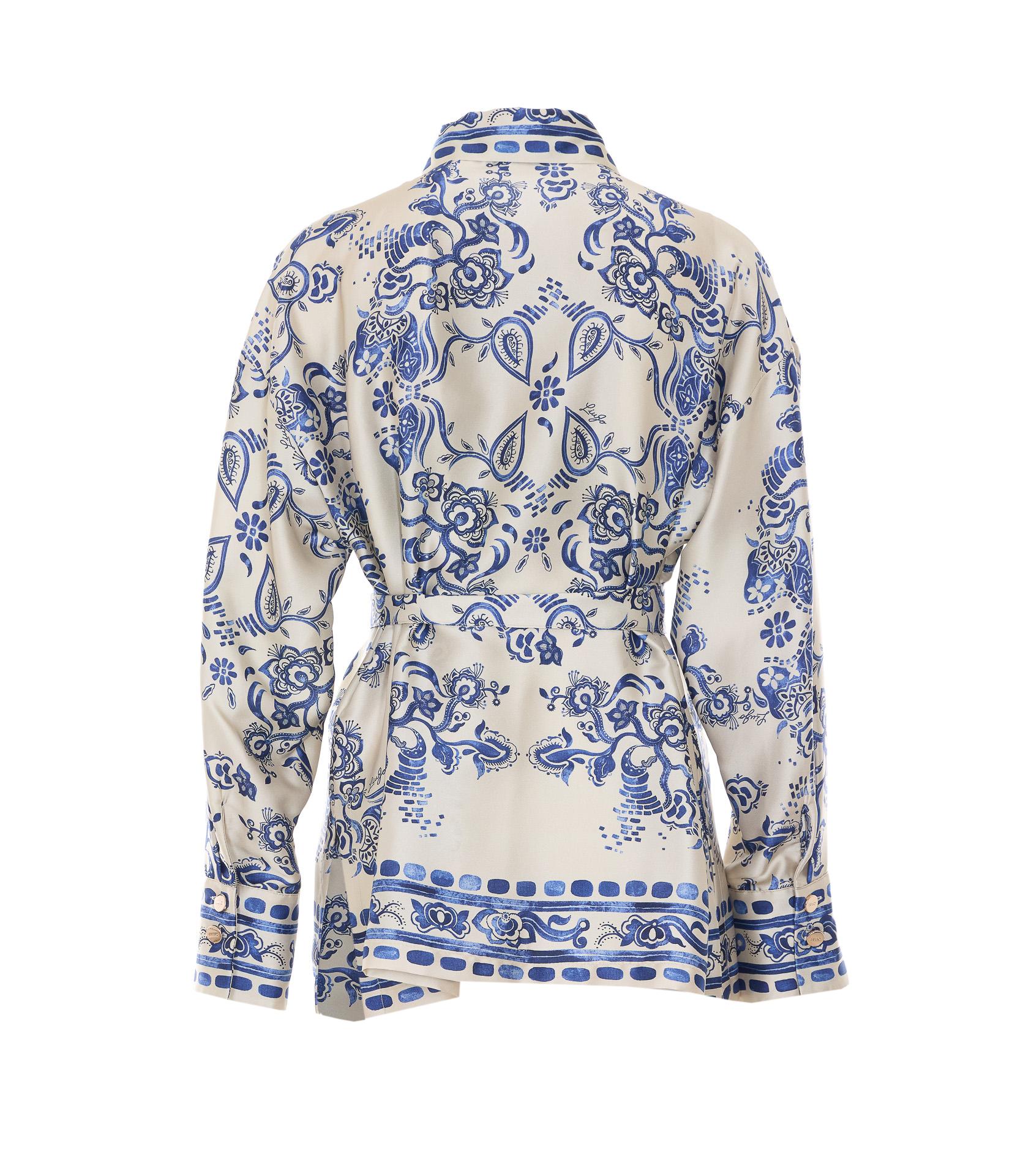 liu jo shirts blue polyester - women