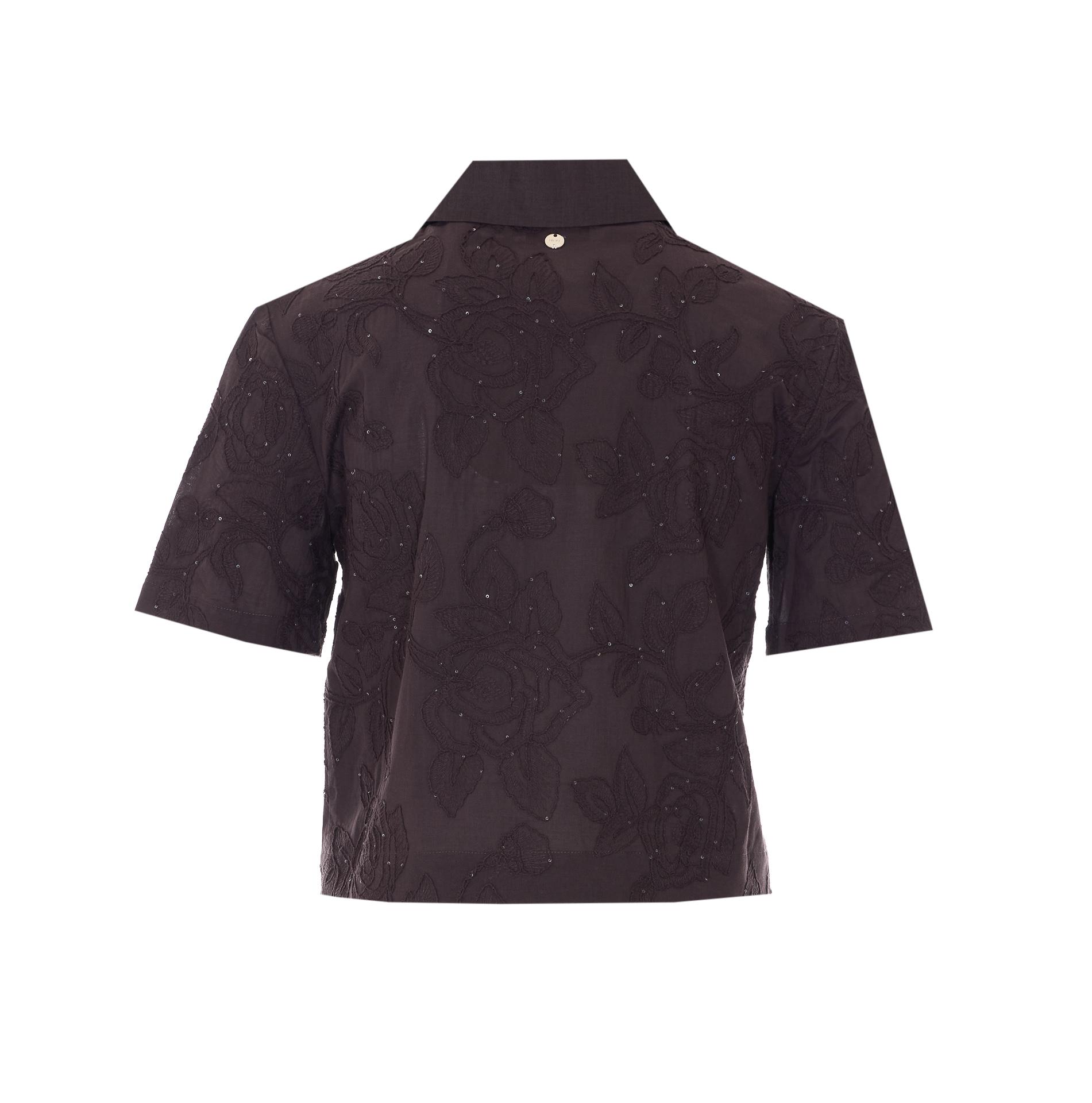 liu jo shirts brown cotton - women