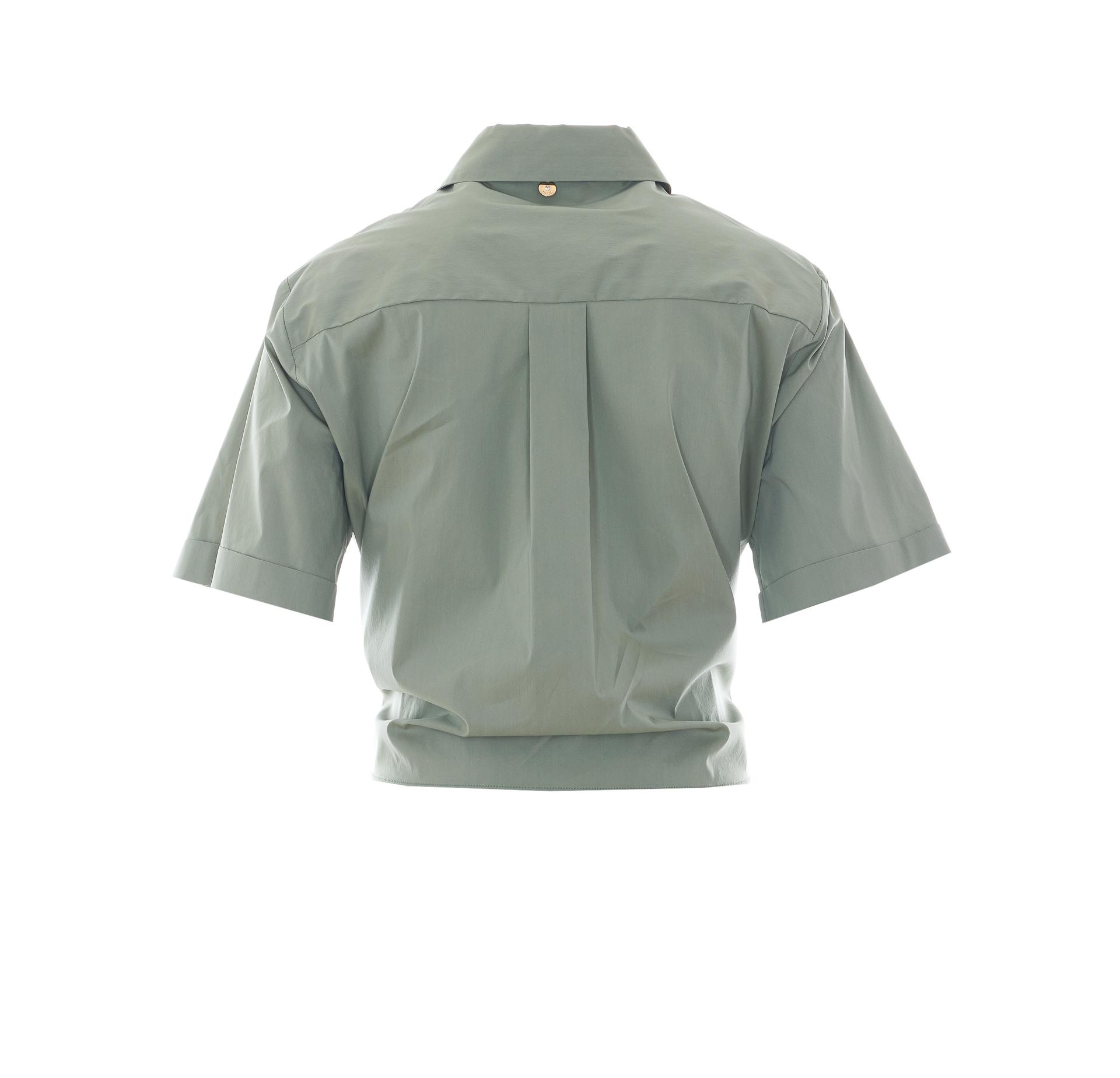 liu jo shirts green cotton - women