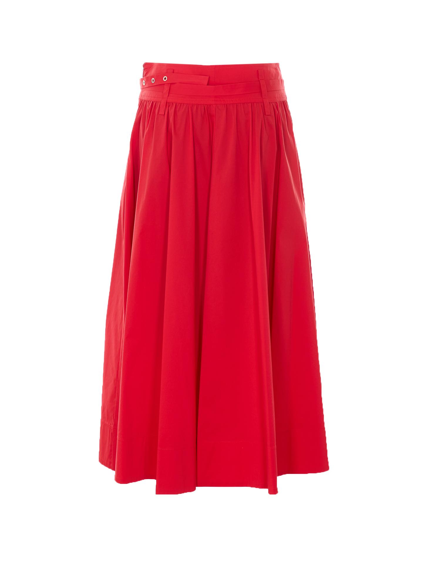 liu jo skirts red cotton - women