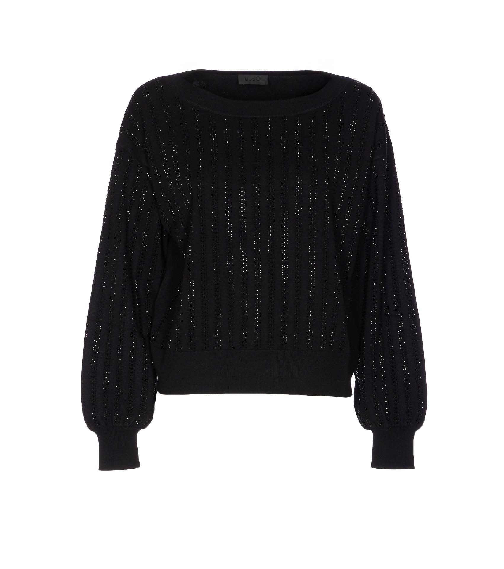 liu jo sweaters black viscose - women