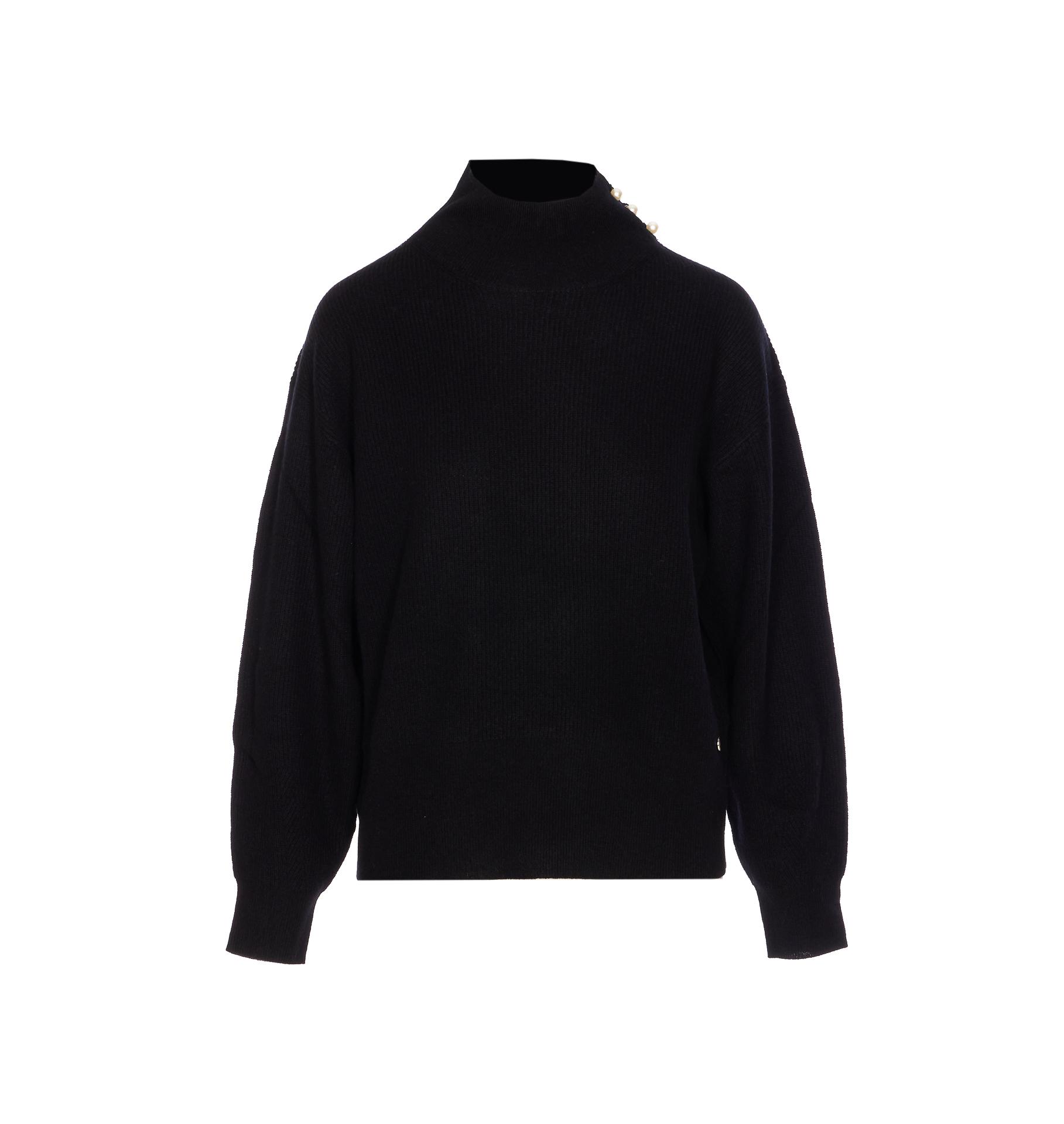liu jo sweaters black wool - women