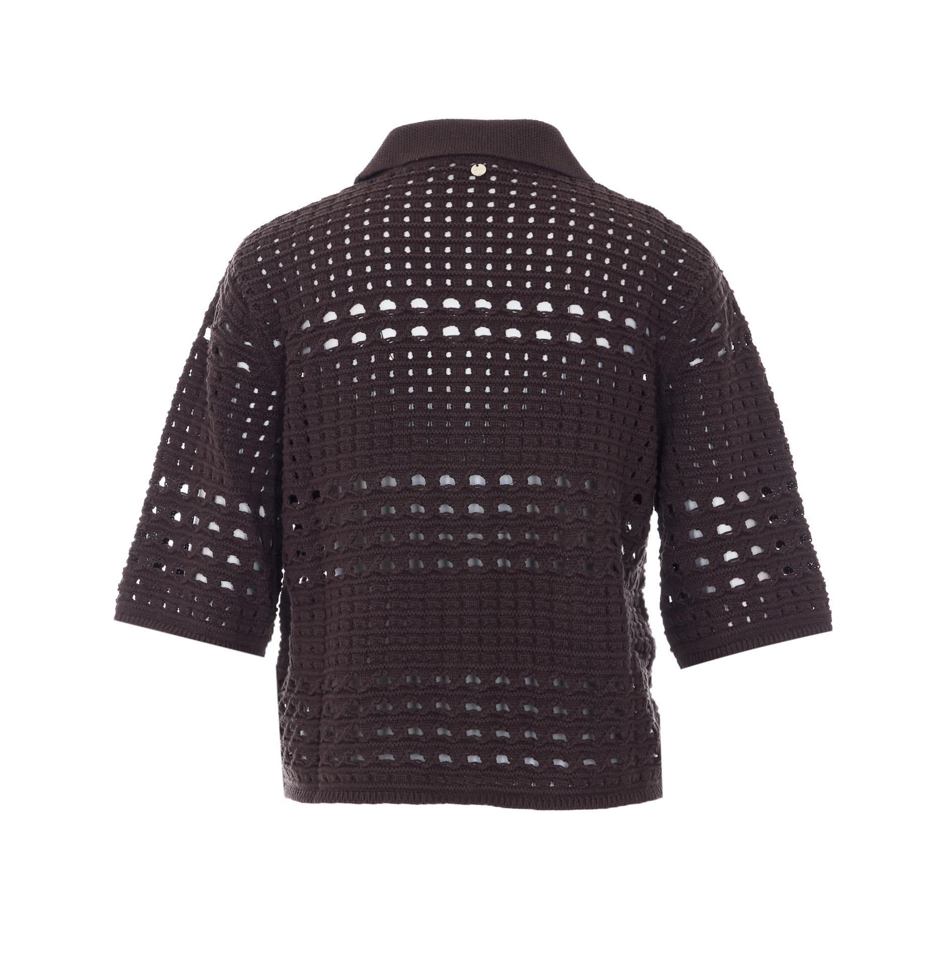 liu jo sweaters brown cotton - women