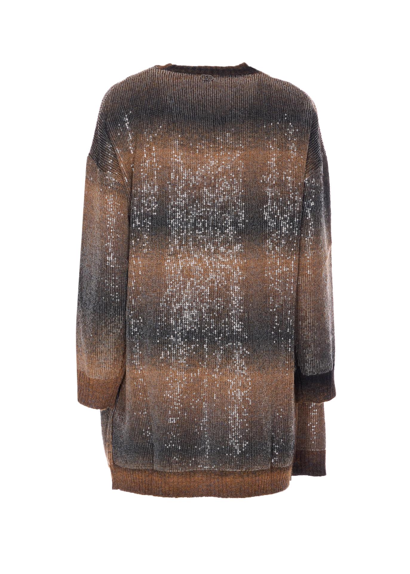 liu jo sweaters brown polyester - women