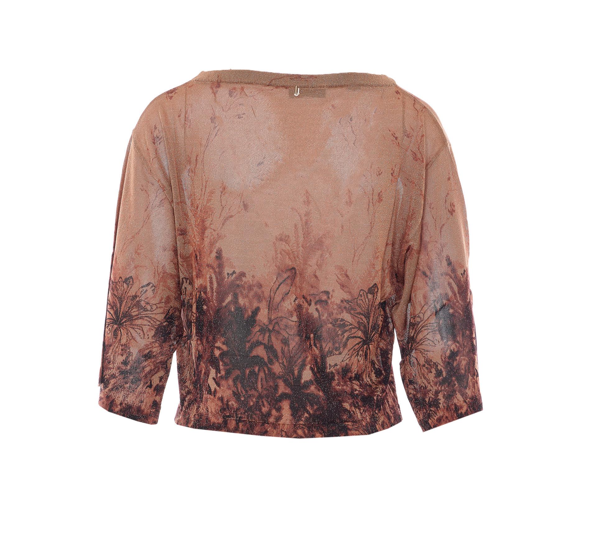 liu jo sweaters brown viscose - women