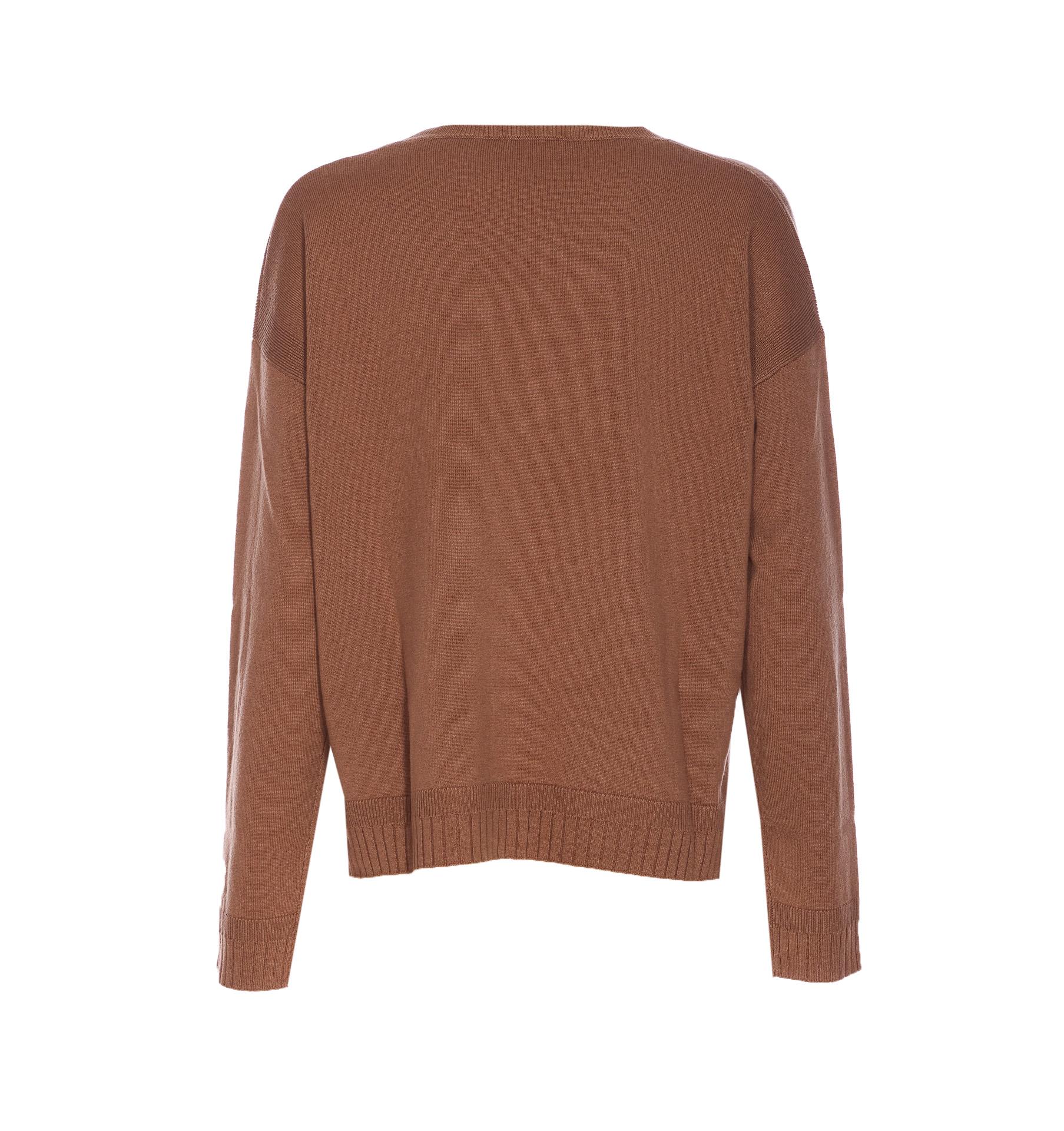 liu jo sweaters brown woolcashmere - women