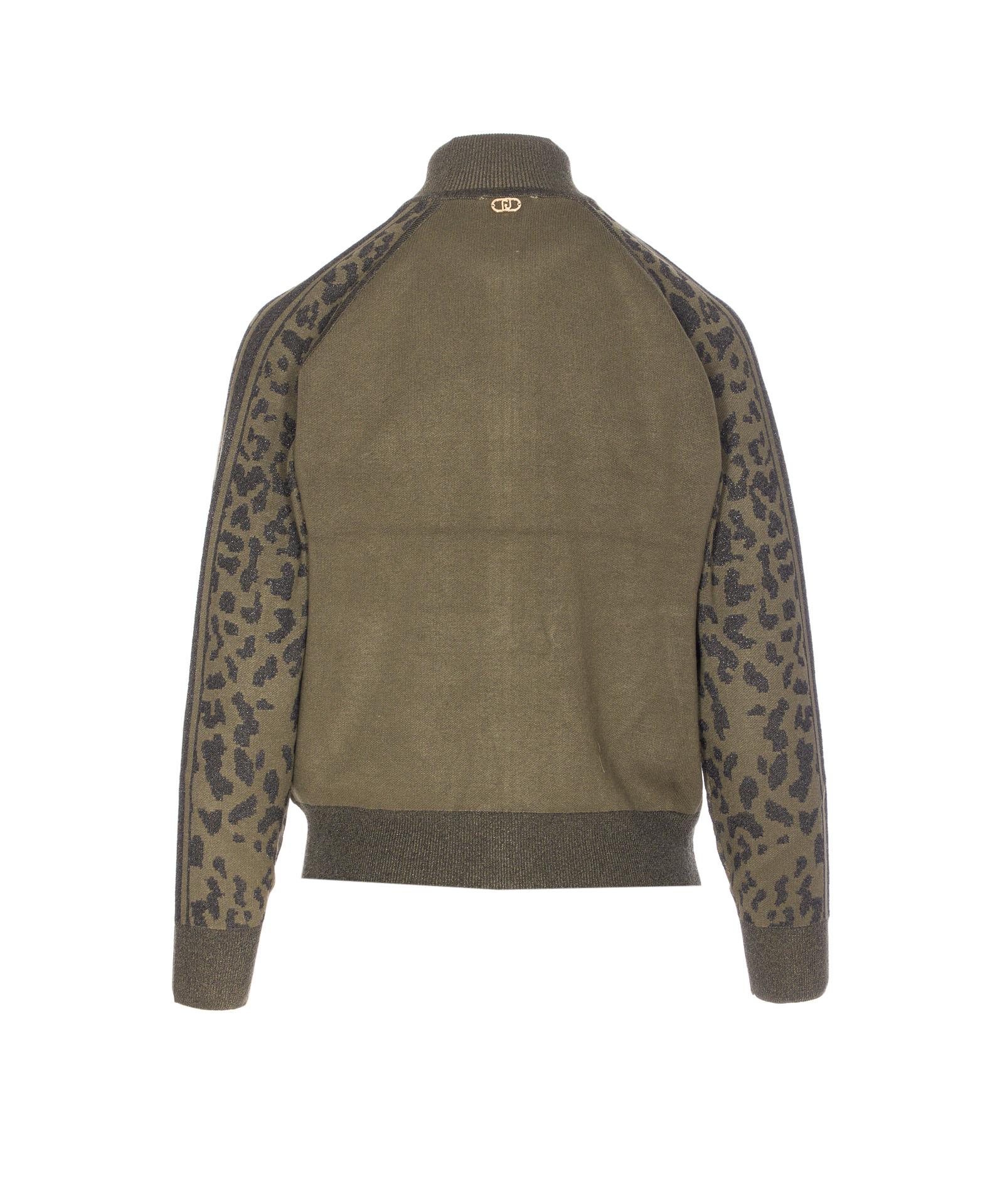 liu jo sweaters green viscose polyamide polyester - women