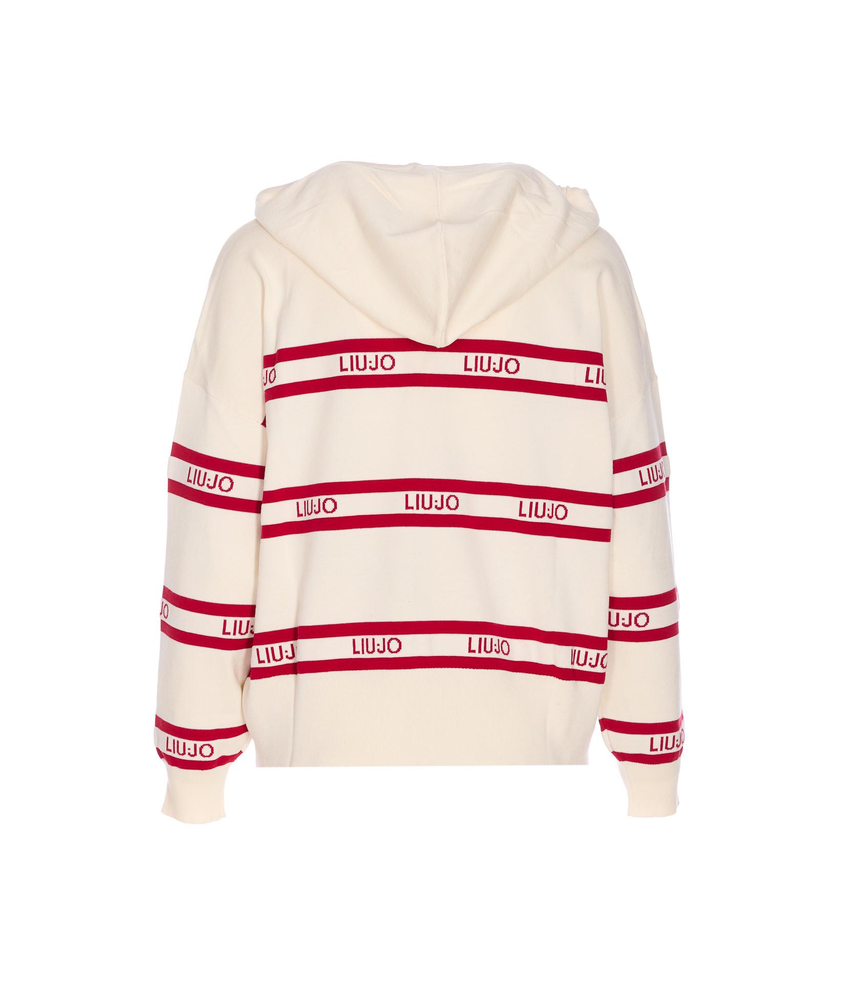 liu jo sweaters white viscose polyester - women