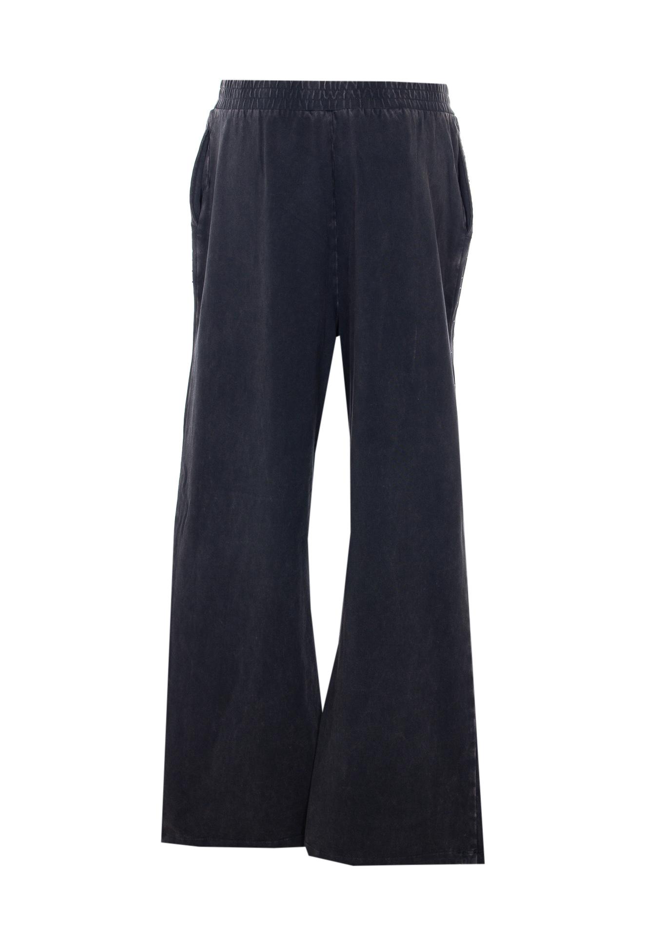 liu jo trousers black cotton - women